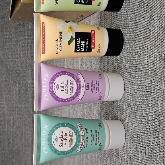 New Perlier Hand Cream 9 1.0 Fl Oz Tube Lot Gold Gift Set - Picture 3 of 13